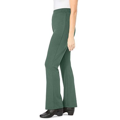 Woman Within Plus Size Tall Bootcut Ponte Stretch Knit Pant