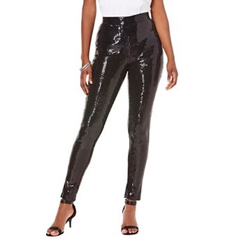 Roaman's Women's Plus Size Sequin Legging