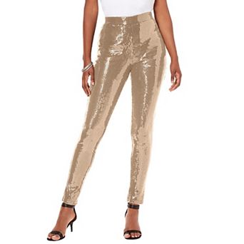 Roaman's Women's Plus Size Sequin Legging