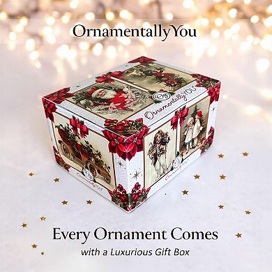 Enchanting Believe Glittering Glass Festive Christmas Ornament