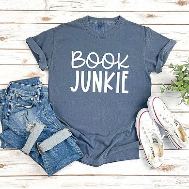 Book Junkie Garment Dyed Tees