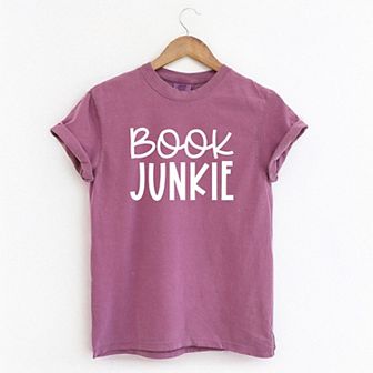 Book Junkie Garment Dyed Tees
