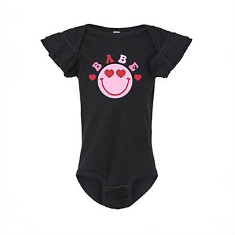 Babe Smile Baby Flutter Sleeve Bodysuit