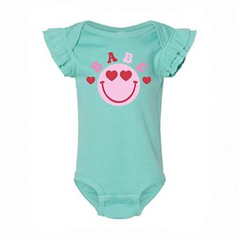 Babe Smile Baby Flutter Sleeve Bodysuit