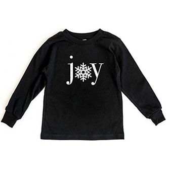 Joy Snowflake Youth Long Sleeve Graphic Tee