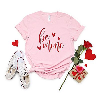 Be Mine Cursive Short Sleeve Graphic Tee