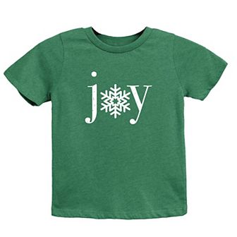 Joy Snowflake Youth Short Sleeve Graphic Tee