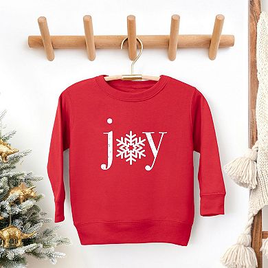 Joy Snowflake Youth Ultra-Soft Graphic Sweatshirt