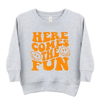 Here Comes The Fun Puff Print Youth Ultra-Soft Graphic Sweatshirt