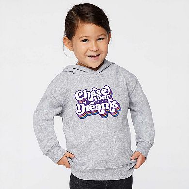 Chase Your Dreams Retro Toddler Graphic Hoodie
