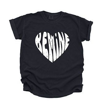 Be Mine Distressed Heart Garment Dyed Tees