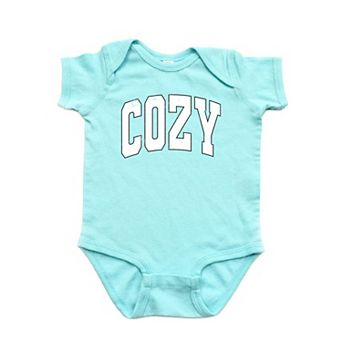 Cozy Worn Varsity Baby Bodysuit