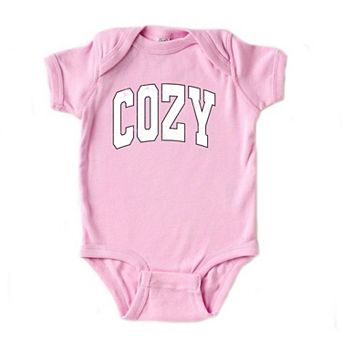 Cozy Worn Varsity Baby Bodysuit