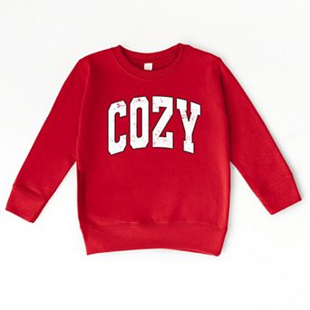 Cozy Worn Varsity - Kids Toddler Sweatshirt