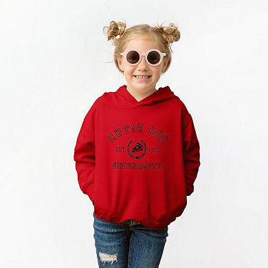 Cutie Pie University Toddler Graphic Hoodie