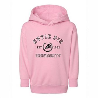 Cutie Pie University Toddler Graphic Hoodie