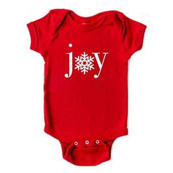 Joy Snowflake Baby Bodysuit