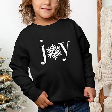 Joy Snowflake Toddler Graphic Sweatshirt