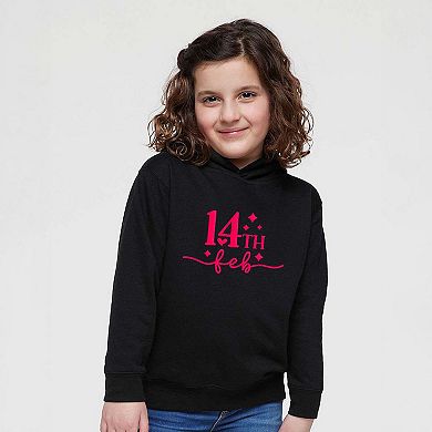 14th Feb Stars Raised Print Toddler Graphic Hoodie