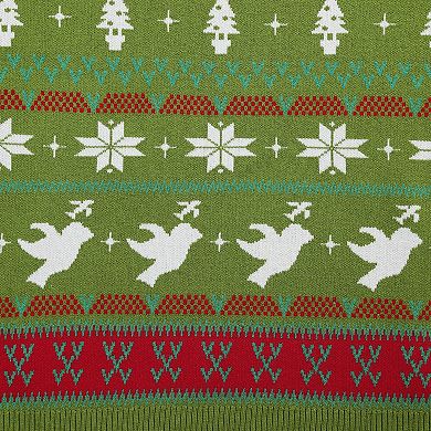 Men's Christmas Sweater Pullover Xmas Sweater Crew Neck Long Sleeve Knit Tops