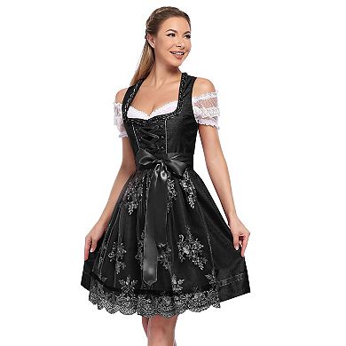 Women's German Dirndl Dress Oktoberfest Costume Dresses for Bavarian Oktoberfest Festival