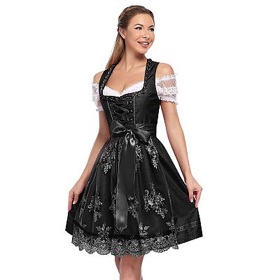 Women's German Dirndl Dress Oktoberfest Costume Dresses for Bavarian  Oktoberfest Festival