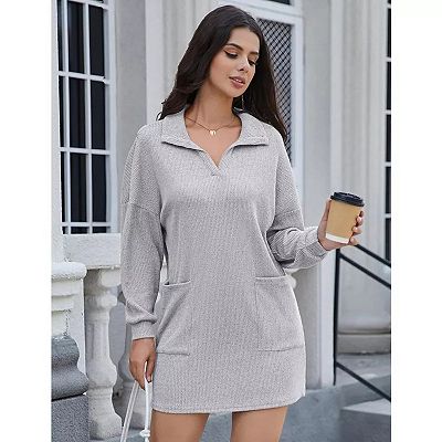 chinese dress ladies Women's Casual Sweater Midi Dress Long Sleeve Backless Loose Ribbed Kn –  Divahotcouture