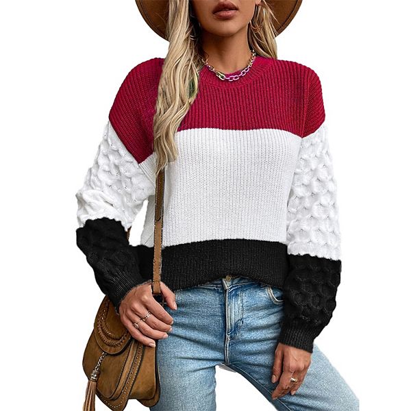 トップス LINKS CHECK KNIT PULLOVER トップス LINKS CHECK KNIT PULLOVER Checkered Knit Sweater