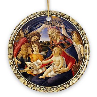 Madonna and Child Famous Botticelli Art Painting Ornament of the Renaissance Medici Family