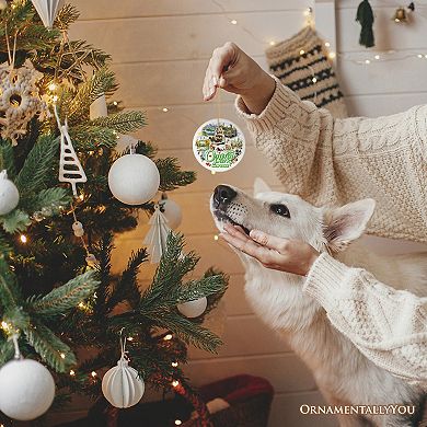 Serene Central Park New York Landmarks Ornament, American Oasis Heritage Gift and Souvenir, Circle