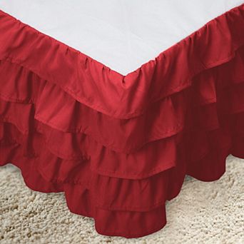 Elegant Comfort Multi-Ruffle Bed Skirt - Classy Bedskirt