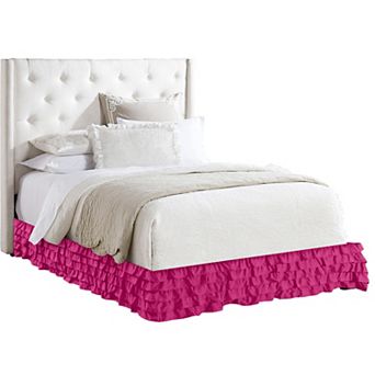 Elegant Comfort Multi-Ruffle Bed Skirt - Classy Bedskirt