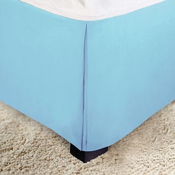 Elegant Comfort Solid Pleated Bed Skirt - 14 inch Drop
