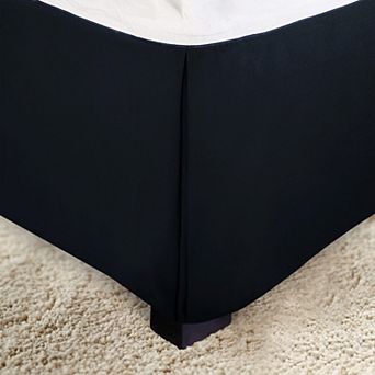 Elegant Comfort Solid Pleated Bed Skirt - 14 inch Drop