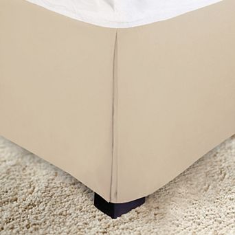Elegant Comfort Solid Pleated Bed Skirt - 14 inch Drop