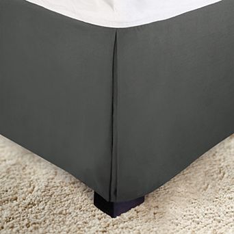 Elegant Comfort Solid Pleated Bed Skirt - 14 inch Drop