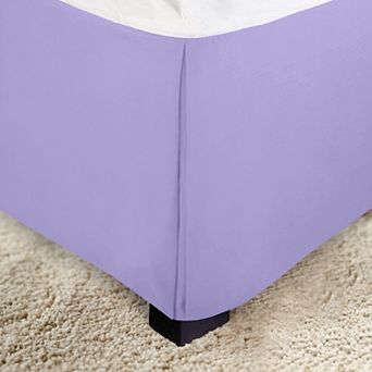Elegant Comfort Solid Pleated Bed Skirt - 14 inch Drop