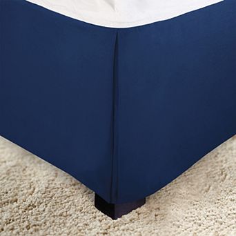 Elegant Comfort Solid Pleated Bed Skirt - 14 inch Drop