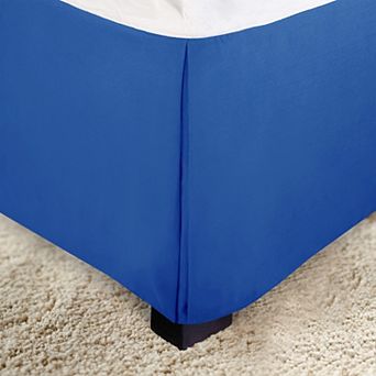 Elegant Comfort Solid Pleated Bed Skirt - 14 inch Drop
