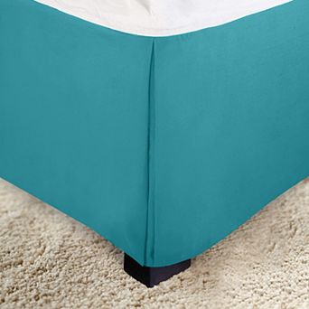 Elegant Comfort Solid Pleated Bed Skirt - 14 inch Drop