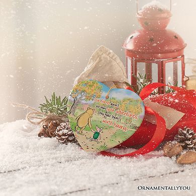 A True Friend Makes Adventures Worthwhile Ornament, Heartwarming Christmas Gift, Heart