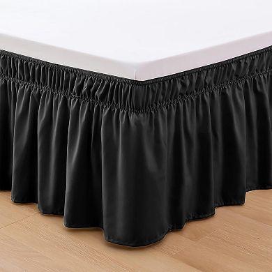 Elegant Comfort Ruffle Bed Skirt - Around Style Elastic Bed Wrap