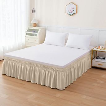 Elegant Comfort Ruffle Bed Skirt - Around Style Elastic Bed Wrap