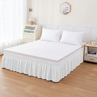 Elegant Comfort Ruffle Bed Skirt - Around Style Elastic Bed Wrap