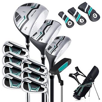 11 pc Complete Golf Club Package Set