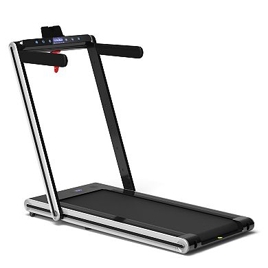 2-in-1 Folding Treadmill with Dual LED Display