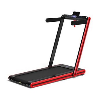 2-in-1 Folding Treadmill with Dual LED Display