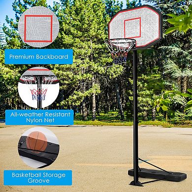 43 Inch Indoor Outdoor Height Adjustable Basketball Hoop