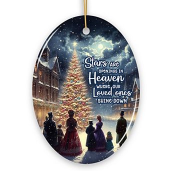 Stars are Openings in Heaven Ornament, Victorian Christmas Remembrance Keepsake