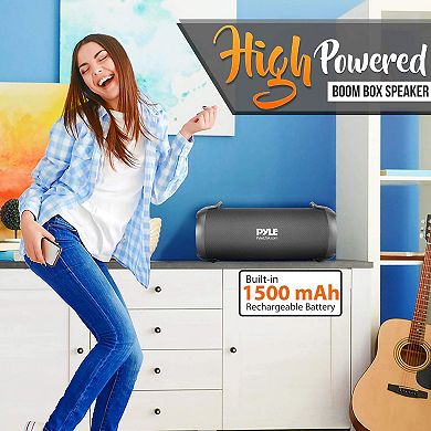 Pyle Wireless Portable Bluetooth Boombox Speaker